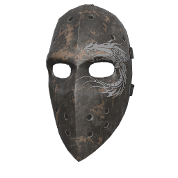 Scorched Hockey Mask