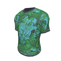 Green Dragon Print T-Shirt