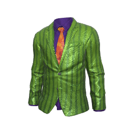 Green Striped Suit Jacket