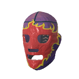Fiery Rage Luchador Mask