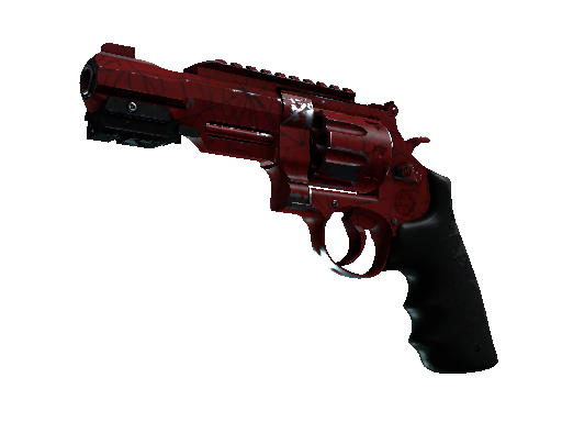 R8 左轮手枪（StatTrak™） | 深红之网 (破损不堪)StatTrak™ R8 Revolver | Crimson Web (Well-Worn)