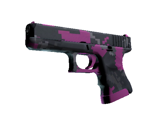 格洛克 18 型 | 粉红 DDPAT (略有磨损)Glock-18 | Pink DDPAT (Minimal Wear)