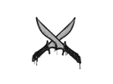 封装的涂鸦 | X 双刀 (灰色)Sealed Graffiti | X-Knives (Shark White)