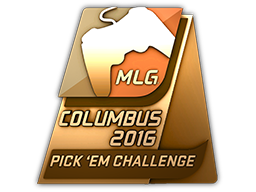 2016年哥伦布锦标赛竞猜青铜级纪念奖牌Bronze Columbus 2016 Pick'Em Trophy