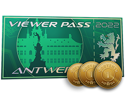 Antwerp 2022 Viewer Pass + 3 Souvenir TokensAntwerp 2022 Viewer Pass + 3 Souvenir Tokens
