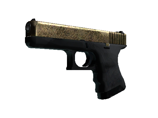 格洛克 18 型 | 黄铜 (战痕累累)Glock-18 | Brass (Battle-Scarred)