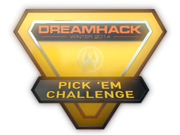 2014年 DreamHack 冬季竞猜黄金级纪念奖牌Gold DreamHack 2014 Pick'Em Trophy