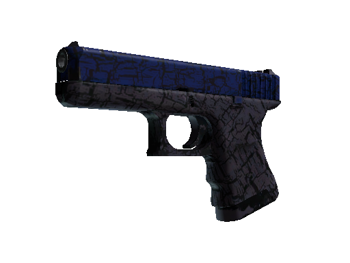 格洛克 18 型（StatTrak™） | 蓝色裂纹 (破损不堪)StatTrak™ Glock-18 | Blue Fissure (Well-Worn)