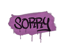 封装的涂鸦 | 对不起 (丁香)Sealed Graffiti | Sorry (Bazooka Pink)