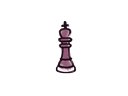 封装的涂鸦 | 王 (酱紫)Sealed Graffiti | Chess King (Princess Pink)