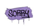 封装的涂鸦 | 对不起 (纯紫)Sealed Graffiti | Sorry (Violent Violet)