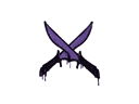 封装的涂鸦 | X 双刀 (暗紫)Sealed Graffiti | X-Knives (Monster Purple)