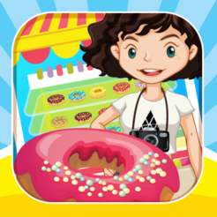 甜甜圈制造商店儿童烹饪游戏