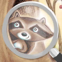 动物王国免费版寻找差异-孩子的自然观察游戏由黛比芭棱所绘的插图