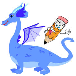 Fantasy Dragon Coloring Book for Children