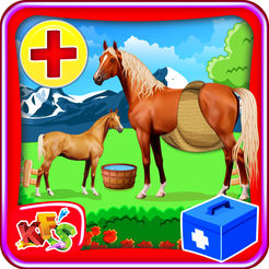 马妊娠手术 - 宠物兽医医生和医院模拟器游戏的孩子