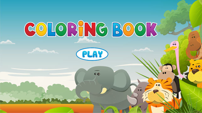 动物图画书 - 教育着色游戏为孩子