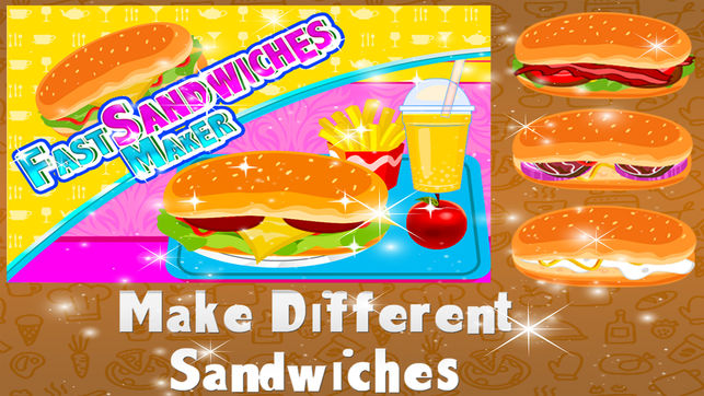 快速三明治制造商 - 疯狂烹饪厨师和疯狂的游戏为孩子们
